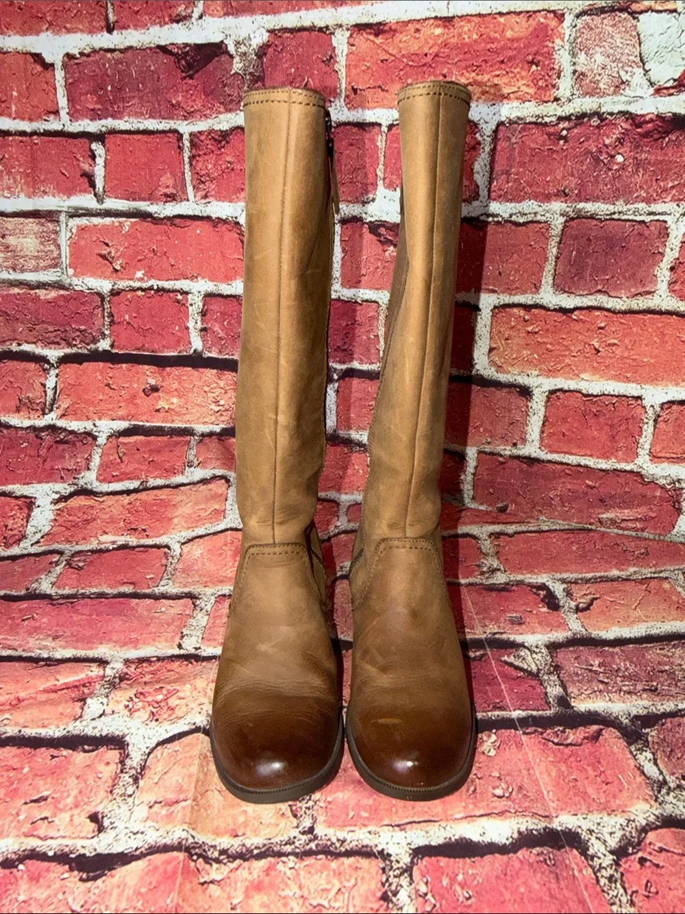 Teva De La Vina Tall Boots Women’s Size 7 Brown Leather Waterproof Riding Boots
